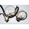 Maxim Lighting Curlicue 8-Light 35" Wide Black / Polished Nickel Pendant Light 35108CDBKPN - alternate 4